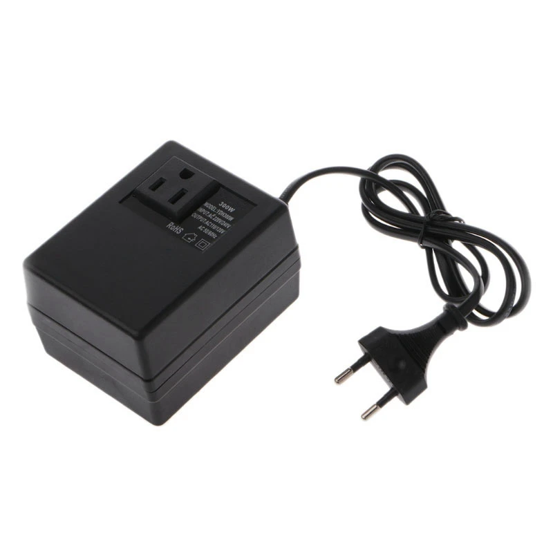 

300W 220/240V To 110/120V Ac Step Down Travel Voltage Transformer Converter Eu Plug