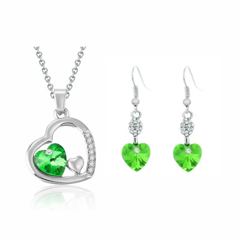 水滴水晶桃心果绿色