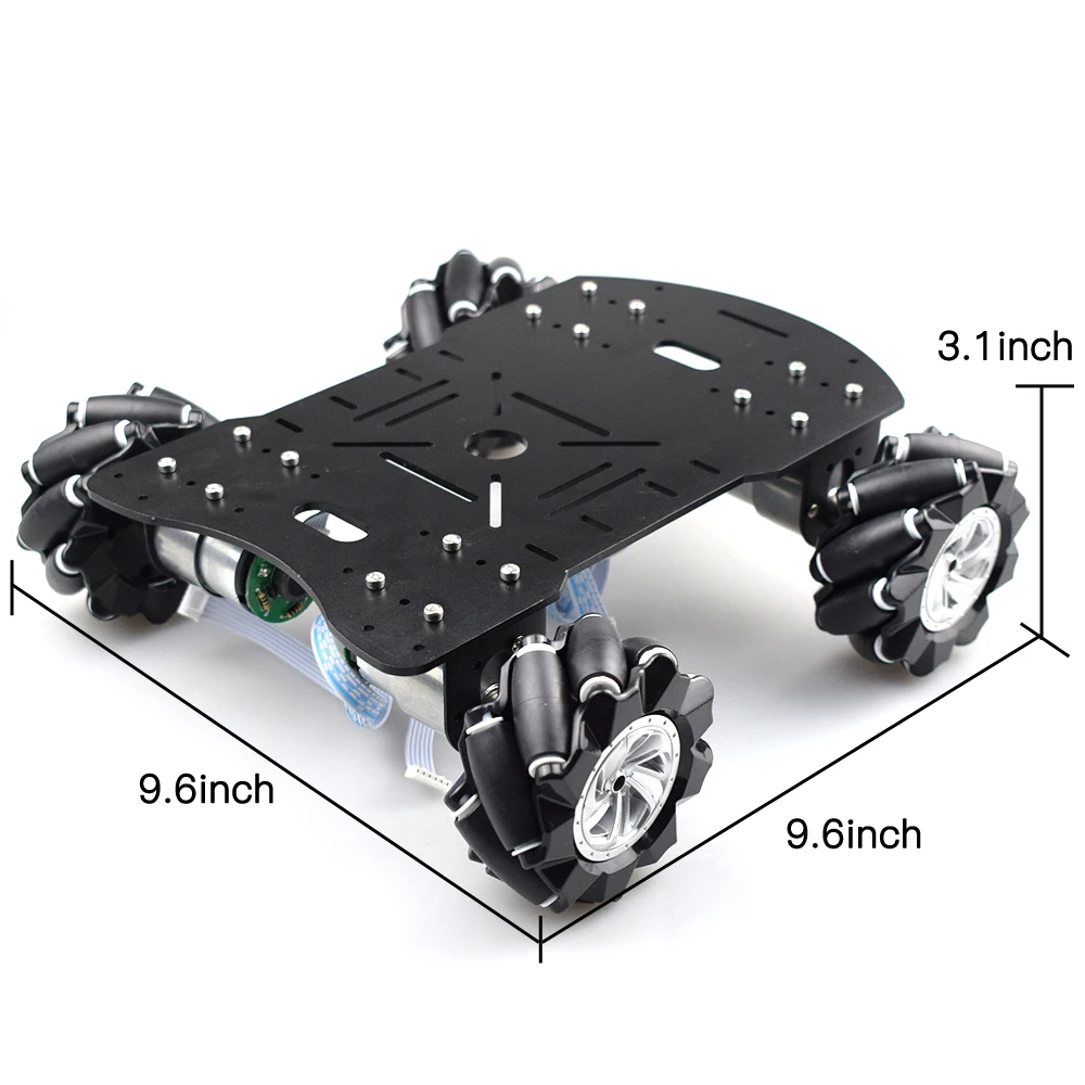 15KG Load PS2 RC Smart Mecanum Wheel Robot Car Omni-Directional for Arduino with 12V Hall Motor DIY Project STEM