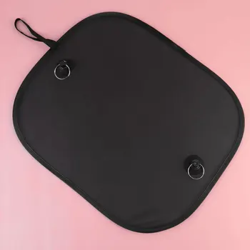 

2pcs Car Sun Fabric Nylon Side Stop Mesh Shade Car Accessories Sunscreen Tools for Car Boys Girls (Black, with Black Fabric Pouc