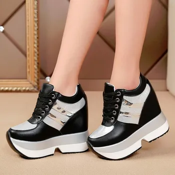 

Brand Platform Women Shoes Height Increasing Wedges Platform Heels Shoes Sneakers Women Casual Shoes Woman Chaussure Femme W605