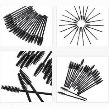 

Black Eyelash Extension Disposable Eyebrow brush Mascara Wand Applicator Spoolers Eye Lashes Cosmetic Brushes Set Makeup Tools
