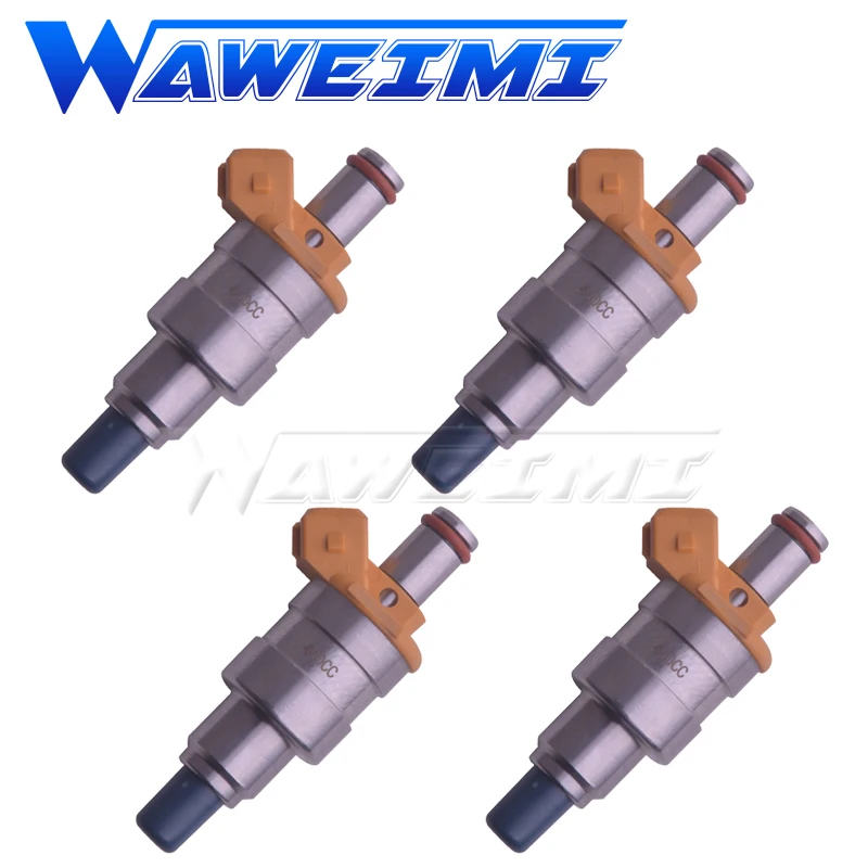 WAWEIMI 4pcs Fuel Injector 16600 05U00 Fits For NI SSAN SKYLINE PULSAR