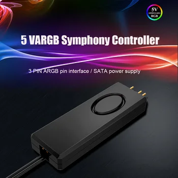 

Computer LED Lighting For 3Pin 5V Case SATA Pin ARGB Controller Office Universal Trotting Lamp Plastic Portable Home