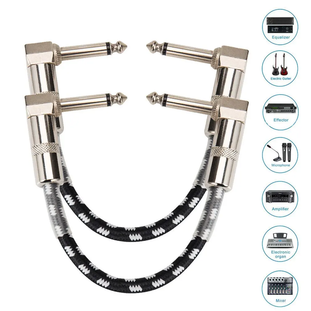 3 Pcs Cable to Interconnect Electric Pedal Effects for Electric Acoustic Guitar Accessories Hot Sale Dropshipping 15/20/30 cm