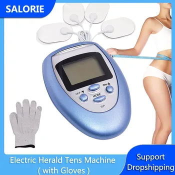 

Electric Herald Tens Muscle Stimulator Ems Tens Machine Physiotherapy Digital Body Massage Back Massager Therapy Acupuncture