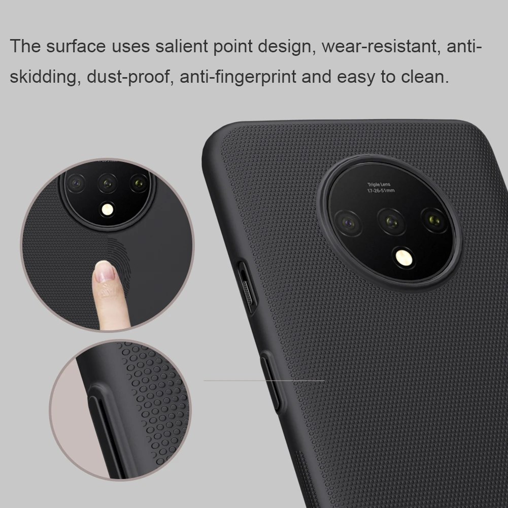 Чехол NILLKIN OnePlus 7T One Plus 7T 1+ 7 T, суперматовый защитный жесткий чехол из поликарбоната, чехол для телефона s