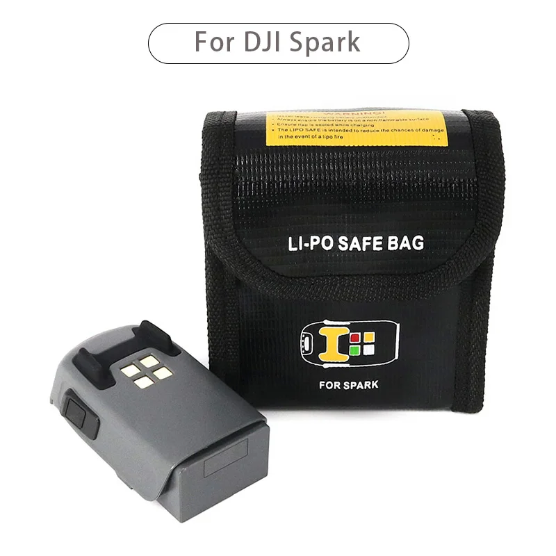 

Lipo Battery Safe Bag for DJI Spark Batteries Portable Fireproof Explosion-proof Safety Lipo Battery Bag Fire Resistant