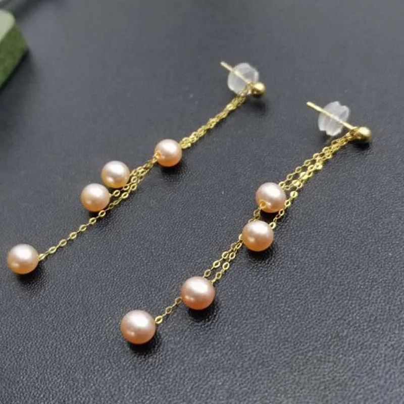 

Small Fresh Water Pearl Dangle long Style Earring