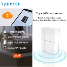 433mhz Tuya WiFi Window&Door Sensor Compatible Alexa&Google Assistant&IFTTT  Remote Open Close Door and Window For Android&IOS