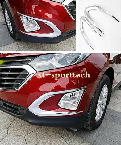 2 шт. Для Chevrolet Equinox ABS хромированный передний противотуманный светильник, накладка, автомобильные аксессуары, модификация автомобиля