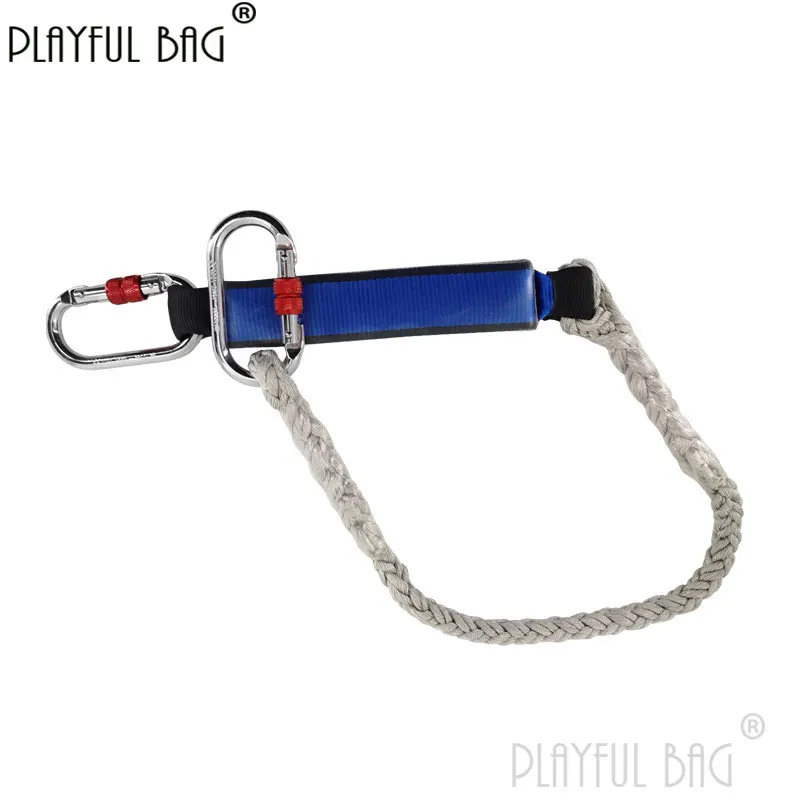 

Playful bag Safety rope cushion bag Falling Buffer bag O-type buckle Safety belt accessories High place protection ZL153