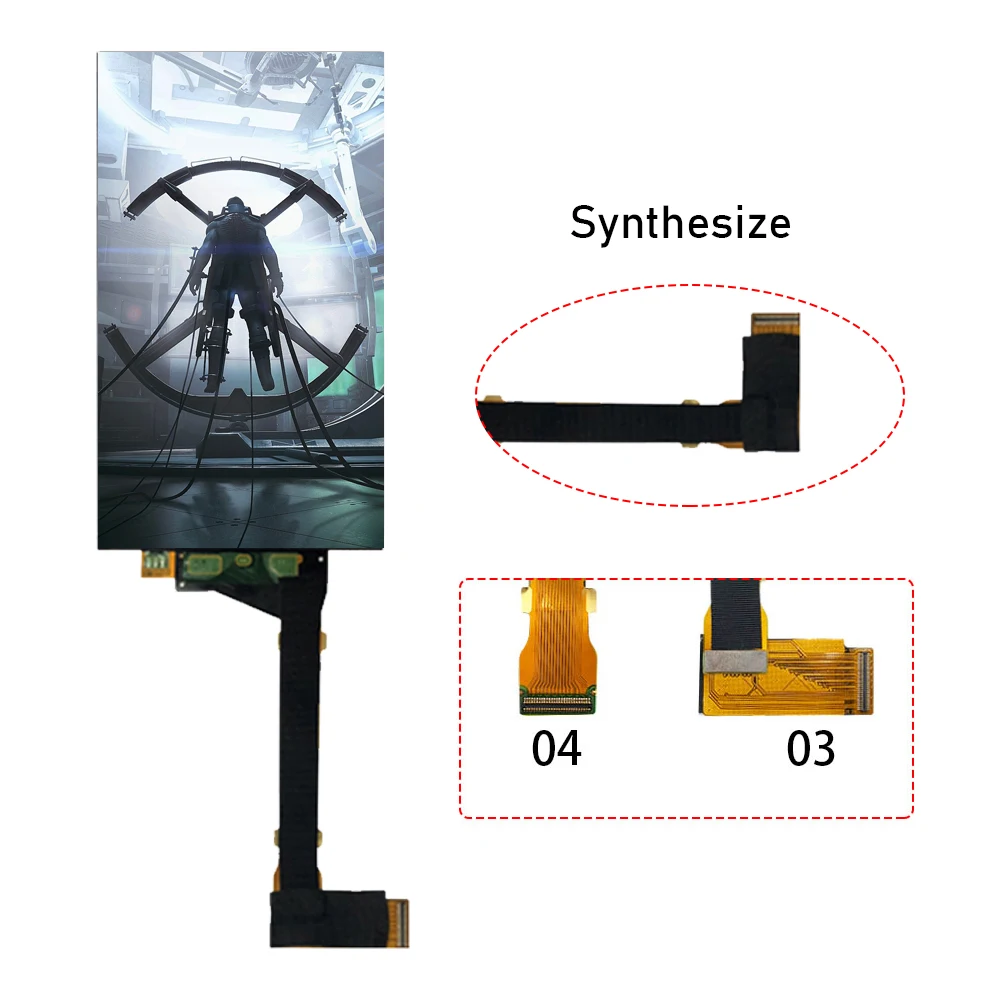 Tela Lcd com Vidro para Impressora 3d 2k Tela sem Luz de Fundo Anycubic Photon s Wanhao d7 Ls055r1sx03 5.5