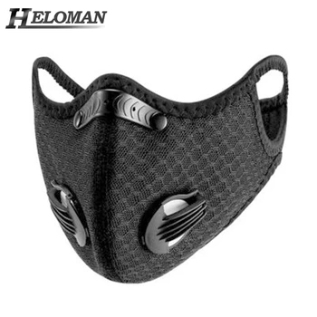 

Sports Cycling Mask KN95 Bike Active Carbon With Filter Dust Mask Breathing Valve Anti-Pollution Running Protective Face Mask