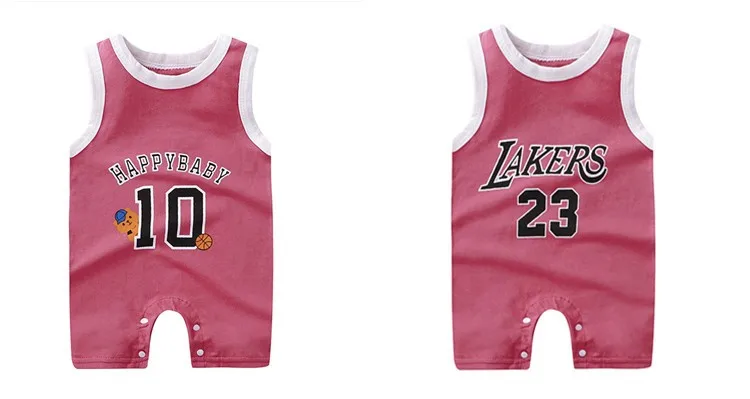 2021 Baby Rompers Newborn Summer Sports One-piece Baby Boy Girls Sleeveless Clothing Infant Sports Vest Jumpsuits Clothes carters baby bodysuits	