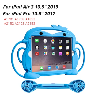 5828BU Air3 Pro 10.5 CHINFAI Детский дружественный силиконовый чехол для iPad Mini 1 2 3 4 5 7,9 противоударный нетоксичный чехол для iPad Air2 Pro 9,7'' - Цвет: 5828BU Air3 Pro 10.5