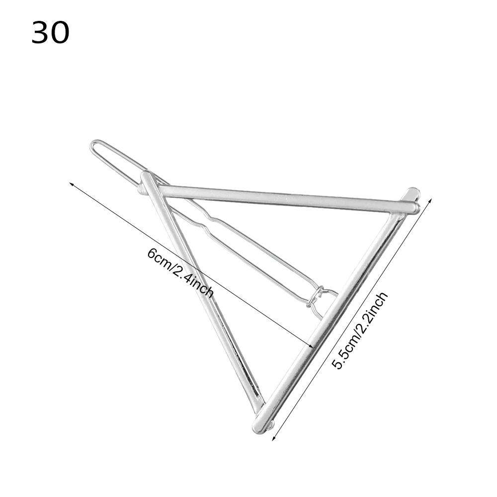 Style 5-30 1 шт., модные женские Геометрические заколки для волос, заколки для волос, Звездный зажим для волос сердце, нежные заколки для волос, заколка для волос, ювелирные изделия для волос, аксессуары для волос - Цвет: Style 5-30