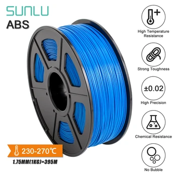 

3D Printer Filament ABS Sublimation Blank Printer Plastic ABS Filament 1.75mm 1KG With Spool White Color 3D Pen Gadget