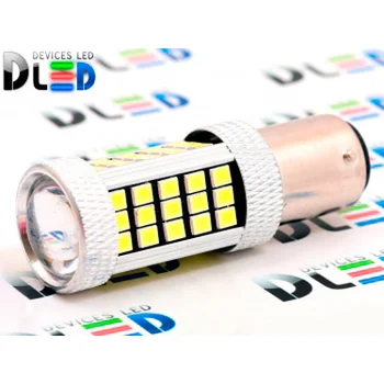 

1pcs LED Car Lamp1157 - PY21W - S25 - BA15s - 66SMD 2835+ lens