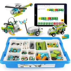 Ensemble de blocs de construction, 280 pièces/lot, fonctions éducatives, bricolage, pièces compatibles 45300 WeDo 2.0 Core, jouets, cadeaux de noël 