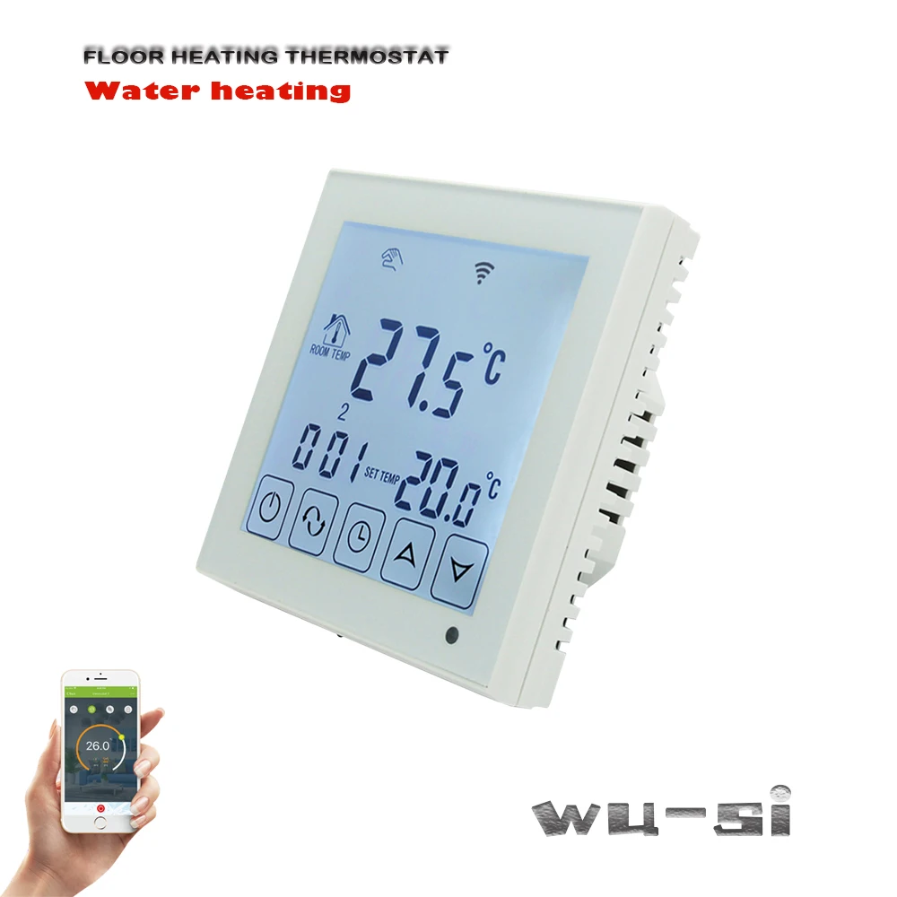 Programmable APP WIFI water heating thermostat 2 kinds of backlight (blue and white) optional with 3 meters external sensor | Инструменты