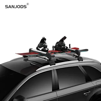 

SANJODS Roof Rack Ski Board Carrier For Car Slide-Out Rack For Convenient Loading And Unloading Of Skis And Snowboards