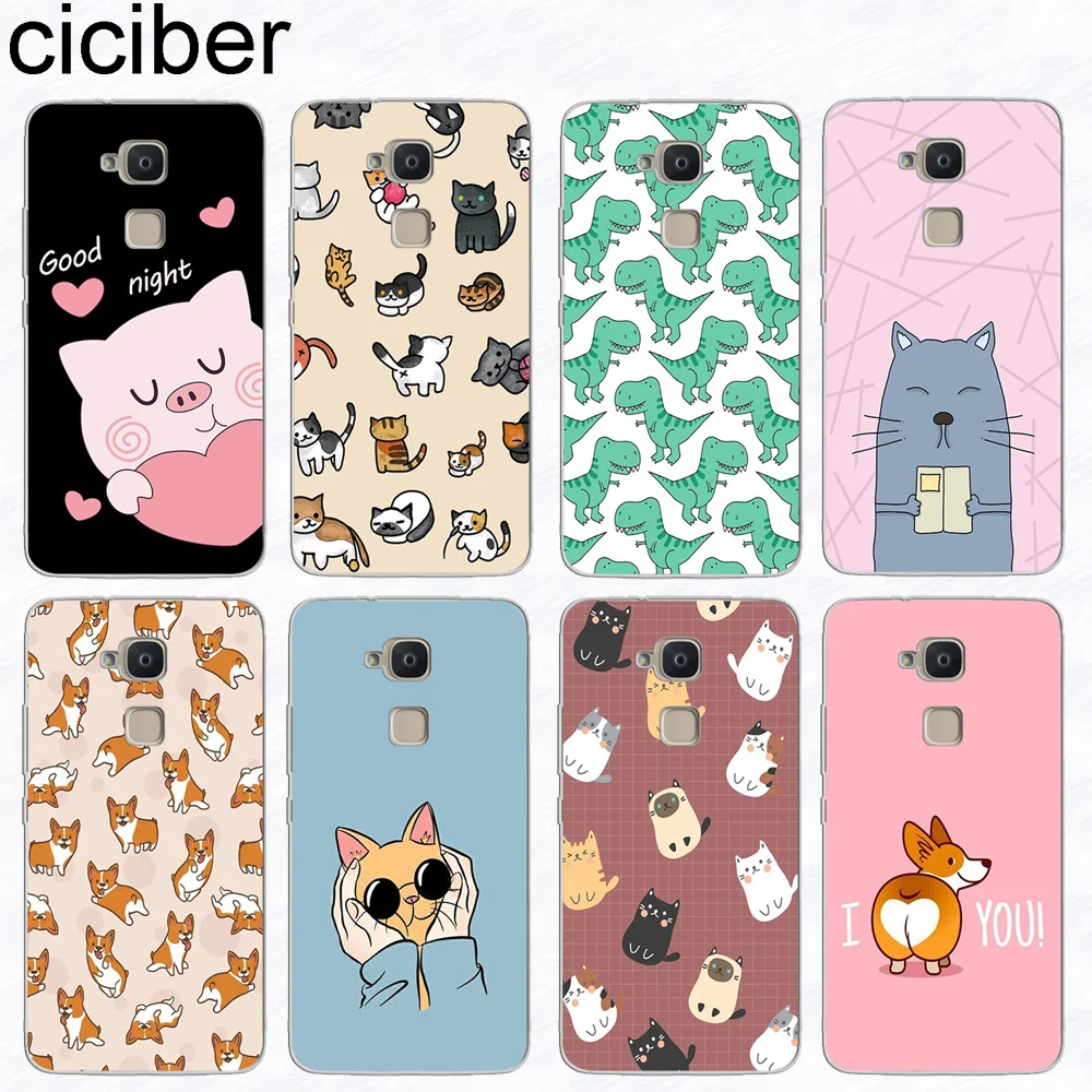 

ciciber Corgi Cat Phone Case Funda for BQ Aquaris X V VS C U2 U X2 X5 Plus Lite Pro Soft TPU for BQ M5 E5s M5.5 M E4.5 M4.5 Capa