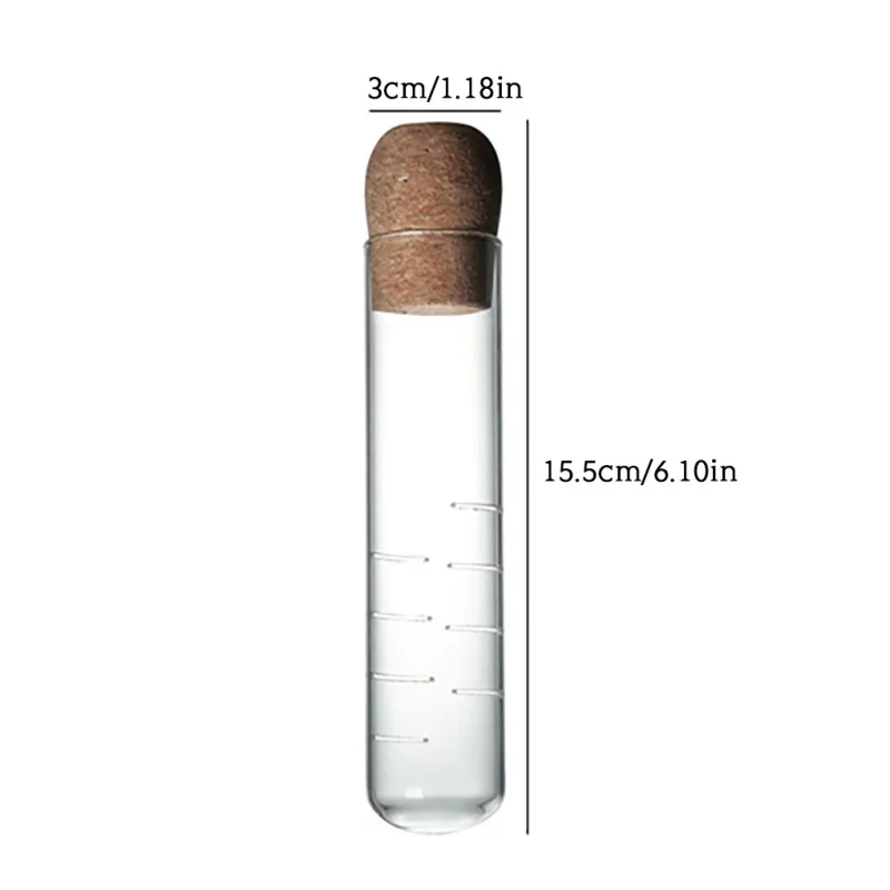Description Picture 4 of itemTea Set Strainer with Cork Lid Mini Transparent Empty Filter Holder Design Heat-resistant Teaware Tools for Restaurant Shop