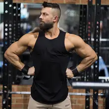 Новинка, стильные летние мужские топы для фитнеса, спорта на открытом воздухе, бега, повседневный модный жилет