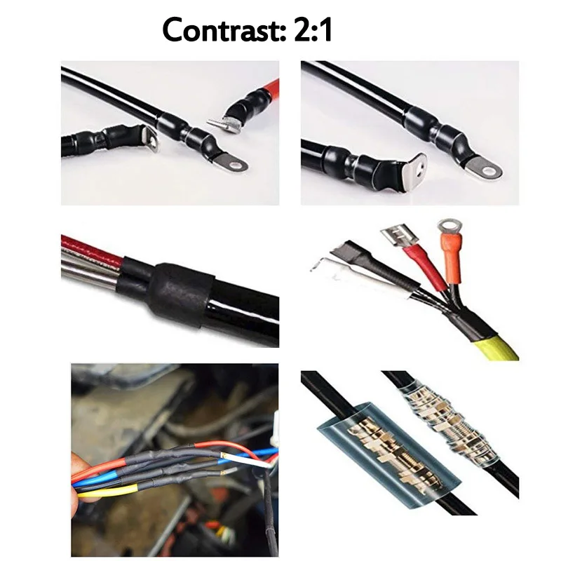 Термоусадочные трубки 580 шт. термоусадочные для электрических кабелей