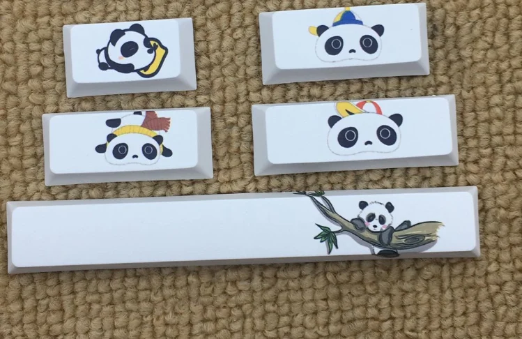Краситель sub Panda keycap R4 механическая клавиатура Вишневый профиль пробел keycap PBT dyesub 6.25u