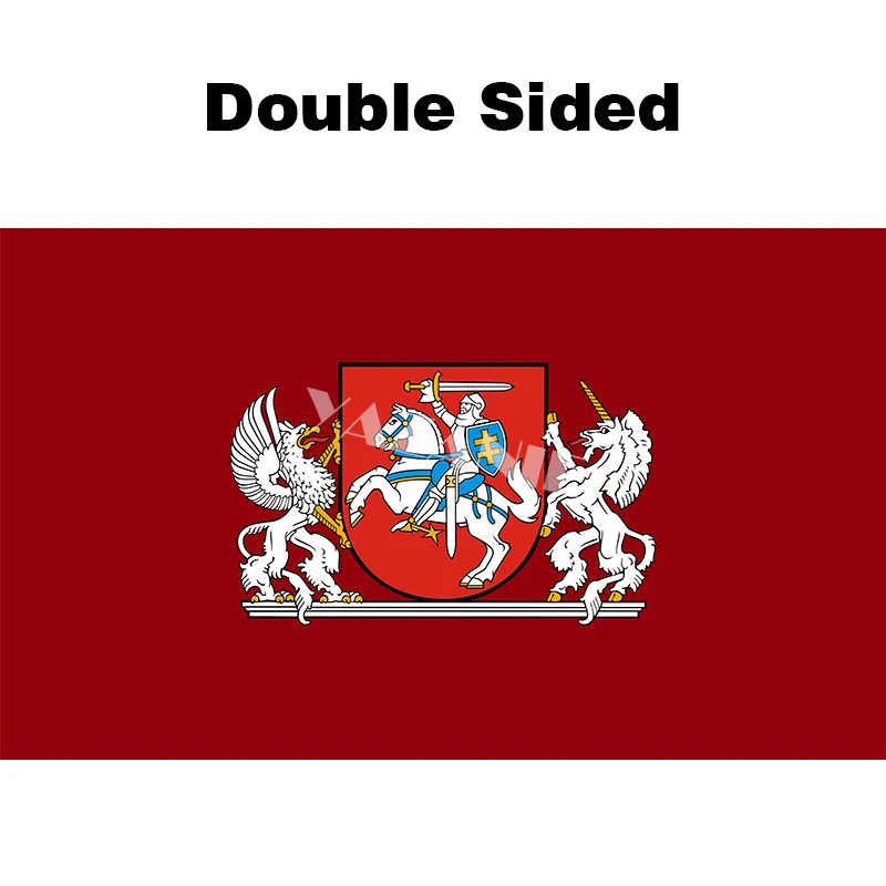 Double Sided YAZANIE любой размер флага Литовского национального литовского военно-морского знака литовского польско-литовского флага и баннеров - Цвет: Double Sided