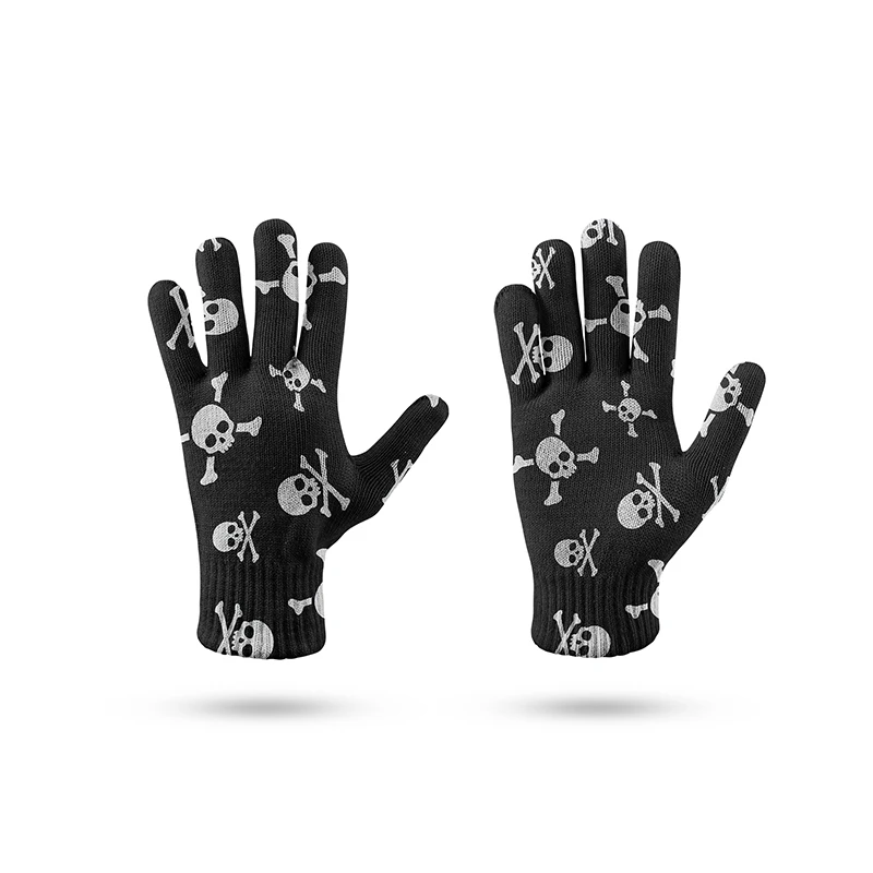 Women's Men Skeleton Skull Gloves Unisex Spring Outdoor Leisure Movement Gloves Comfortable Touch Screen Mittens Fishing Gloves