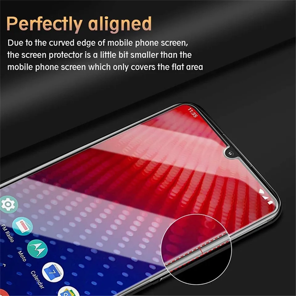 2 шт защита экрана из закаленного стекла для Moto One/Hyper/Zoom/Action/Vision/power/Z4/Z3/Z2/Z/Play/Force 2.5D защитная пленка