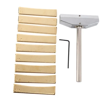 

Electric Guitar Repair Tool Fretboard Press Caul with Press Caul Inserts Musical Instrument Accessory -Bronze