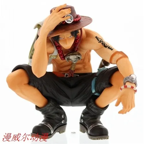 

One Piece Navigation KOA Art King Group Vertical Type Ace Squatting Prize Figure Boxed Garage Kit
