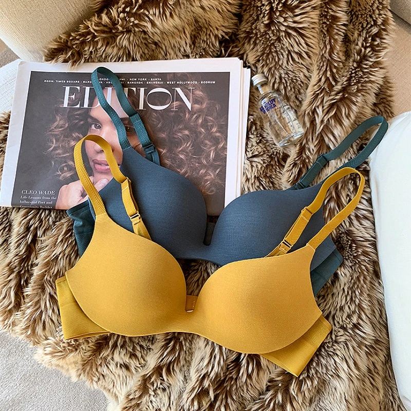 Ropa interior sin para niñas, lencería femenina fina sin anillo de acero, sin copas vacías, bralette, ligero transpirable|Sujetadores| - AliExpress