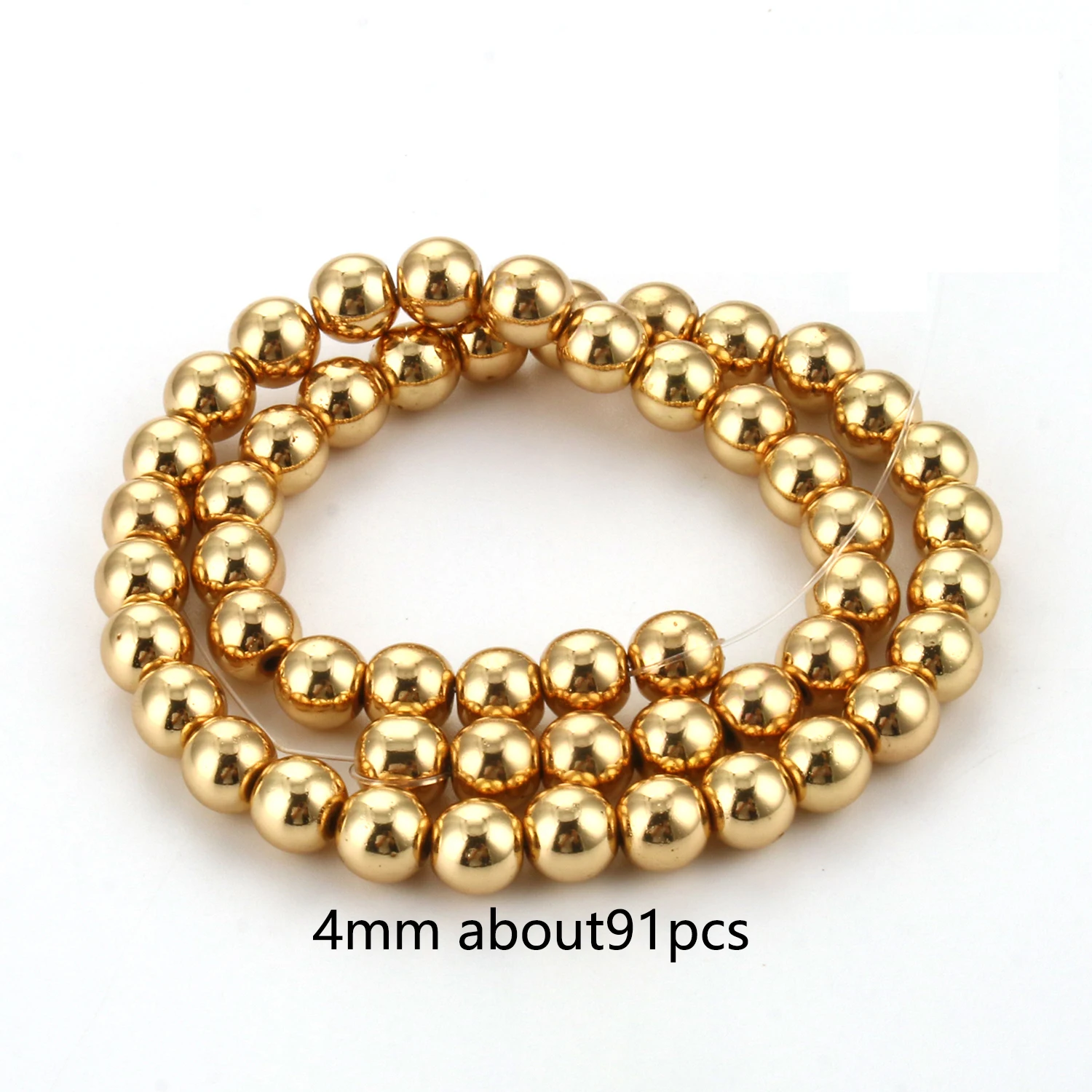 Gold Plated Hematite Gravel Spacer Beads
