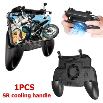 

For SR Mobile Gaming Game Handle With Cooler Cooling Fan For PUBG Mobile Game Gamepad Controller 4000Mah For IOS and Android