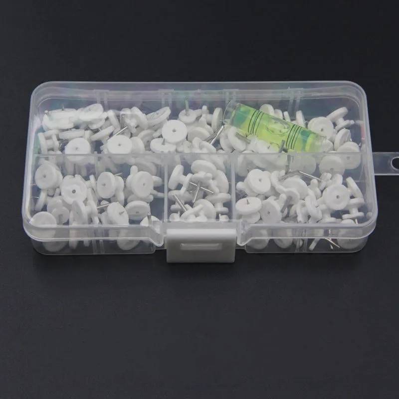 100 шт. рамка для ногтей крючок с коробкой хранения невидимое настенное крепление