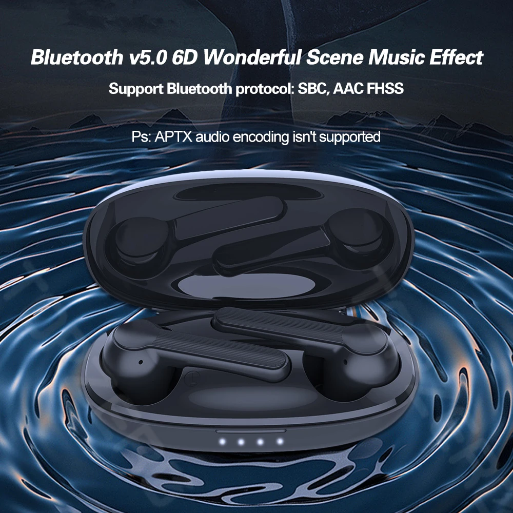TWS Bluetooth 5,0 наушники с сенсорным управлением и отпечатком пальца гарнитура HD стерео беспроводные наушники с шумоподавлением игровая гарнитура