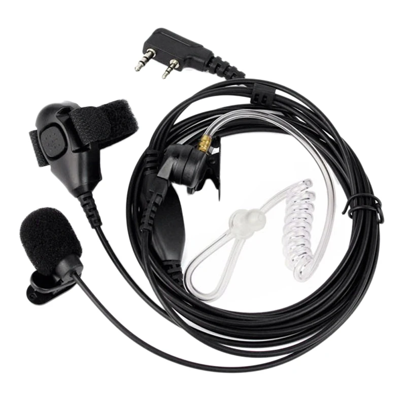 TK Air Guide with Bar Headphones Microphone Finger PTT Headphones