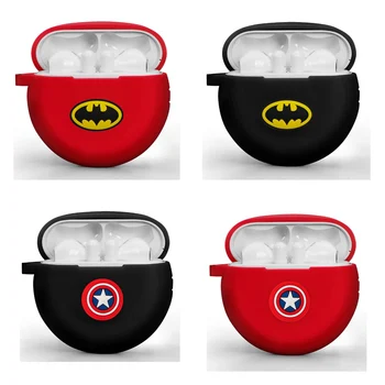 

Auroras For FreeBuds 3 Case Batman Captain America Cartoon Design Full Cover Shockproof Protector For Huawei Freebuds 3 Case