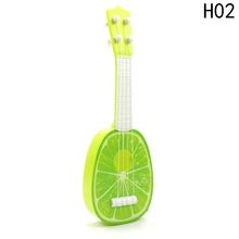 Новейший супер милый детский 4 струнный фруктовый стиль гитара укулеле музыкальный инструмент Детский Рождественский подарок игрушка