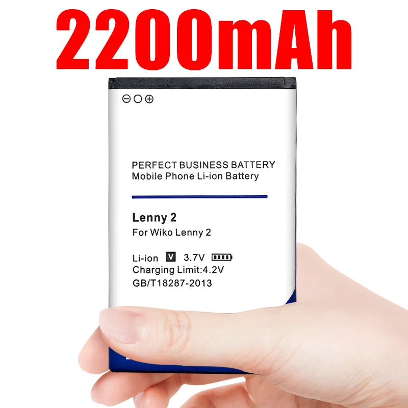 Аккумулятор для телефона Wiko Lenny 2 Lenny2 3,7 V 2200mAh литий-ионные аккумуляторы