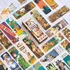 28 unids/pack Retro marcador para los estudiantes de color marcapáginas con diseño del espacio de papel creativo Ficha de papelería para Libros Oficina escuela suministros ► Foto 2/6