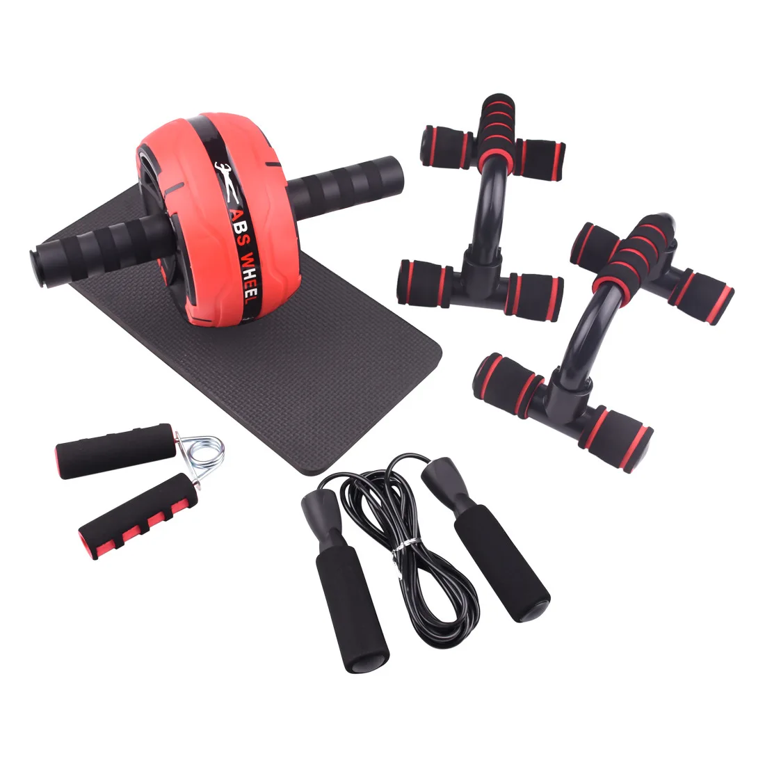 New Green Abdominal Muscle Wheel Combination Set Men and Women Home Thin Waist Exercise Abdominal Muscle Fitness Equipment
