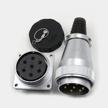 

Waterproof IP67 Male Plug Female Sockets 4Pin 7Pin Power Aviation Connector M55 Screen Lighting 40Pin 53Pin 61Pin Soldering Pins