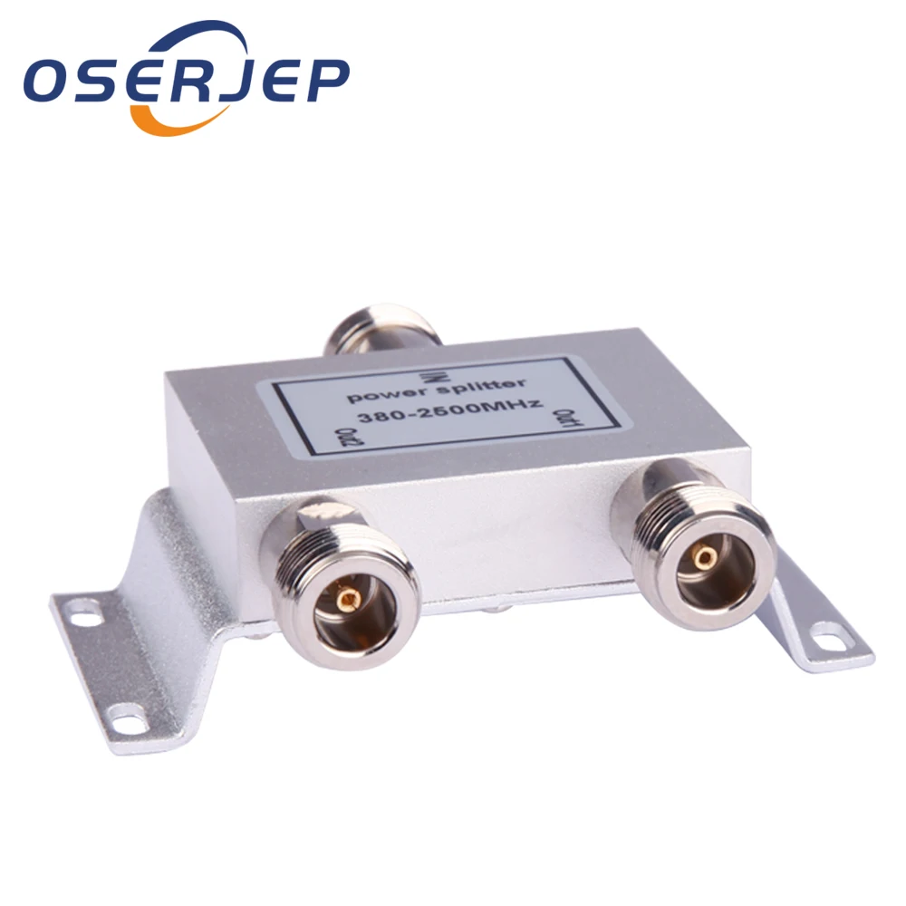 

2 Way N 1 In/To 2 Power Divider Splitter 380~2500MHz for GSM CDMA 3G Signal Booster ,Connect To Indoor Antenna Outdoor antenna
