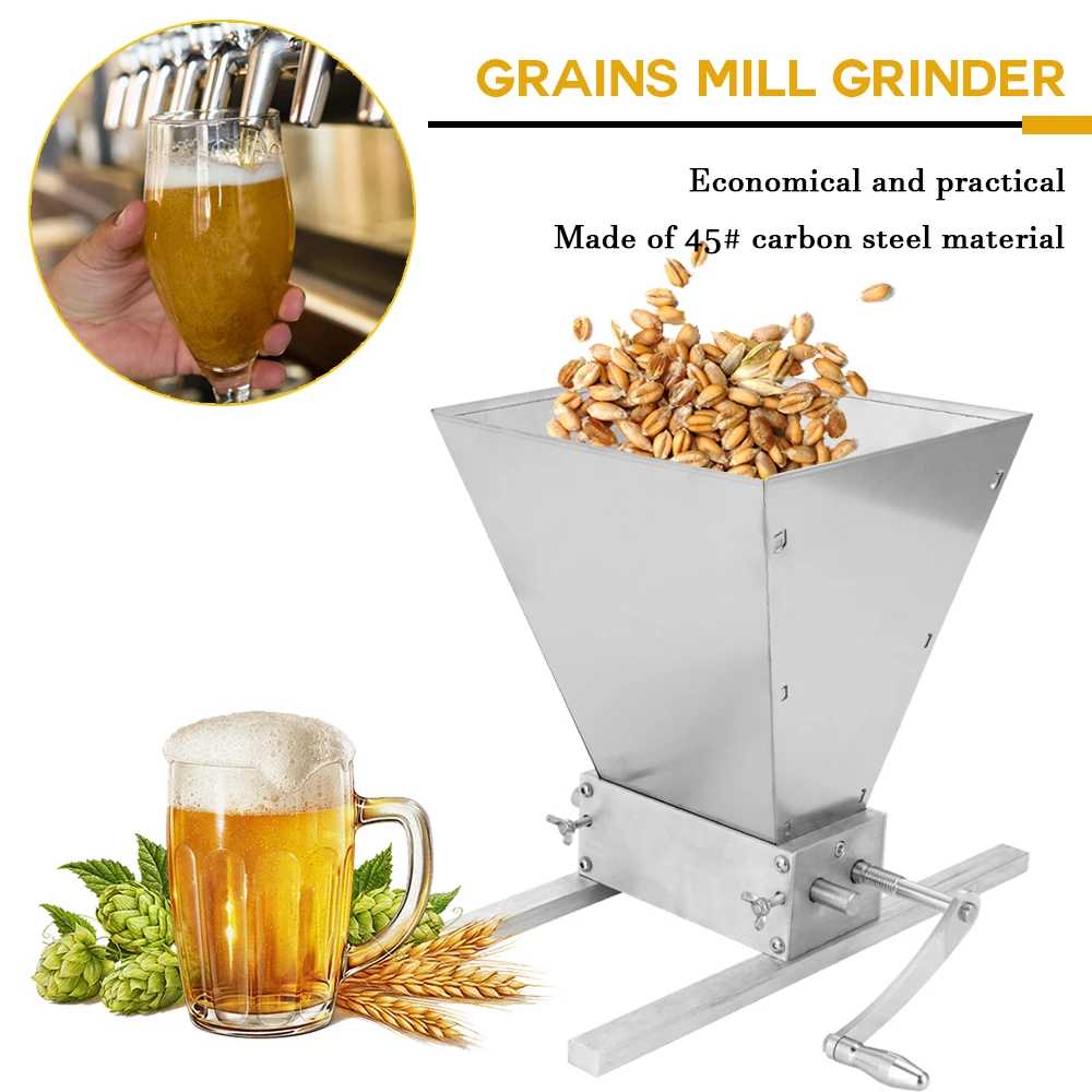 

Large Capacity Grain Mill Tool 2 Rollers Grains Mill Grinder Food Processor Stainless Steel Malt Corn Food Grinder Grain Crusher